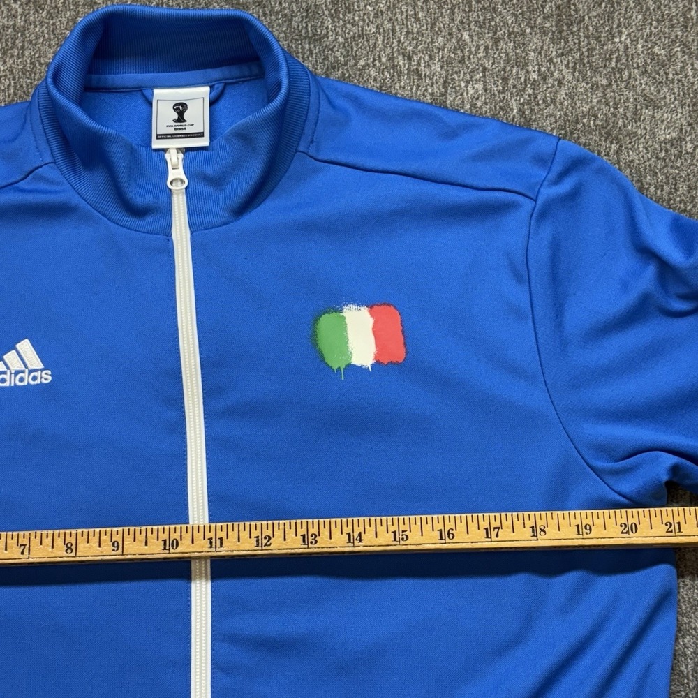 Adidas 2014 FIFA World Cup Italy Track Jacket Mens Medium Soccer Football Italia - Picture 6 of 16